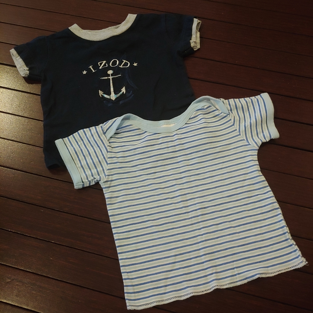 Lot Of 2 IZOD Shirts, Size 12 Months 💙